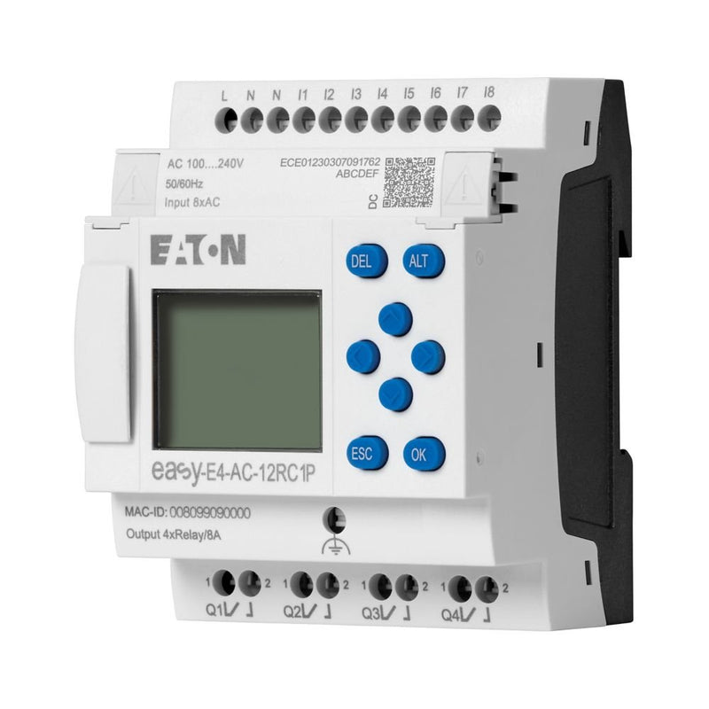 Eaton - Logikmodul Steuerrelais easyE4 EASY-E4-AC-12RC1P 100-240V AC/DC