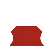 Weidmüller - Abschluss- und Zwischenplatte für Reihenklemme Abschlussplatte WAP 2.5-10 RT − 50 Stück