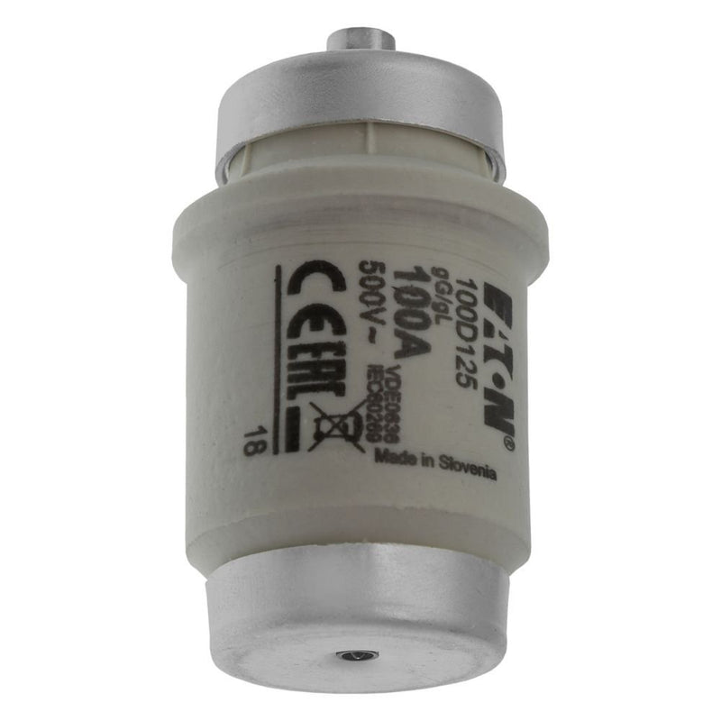Eaton - D-Sicherungseinsatz Sicherungseinsatz Nieders. FUSE-D4 10#100D125 100A AC 500V 50kA − 3 Stück