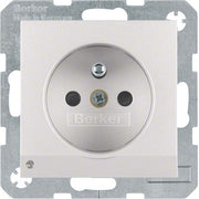 Berker - Steckdose alu/matt 6765101404 m.Schutzkontaktstift