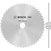 Bosch - Kreissägeblatt PRO Wood cordless 2608842239 Kreissägeblatt 254 x