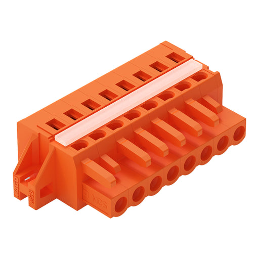 WAGO - Kabelsteckverbinder für Leiterplattensteckverbinder 1-Leiter-Federleiste 231-308/027-000 CAGECLAMP,2,5mm²,or − 50 Stück