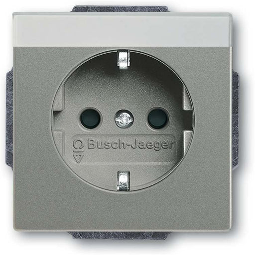Busch-Jaeger - Steckdose SCHUKO Steckdosen-Einsatz 20 EUCNB-803 graumetallic