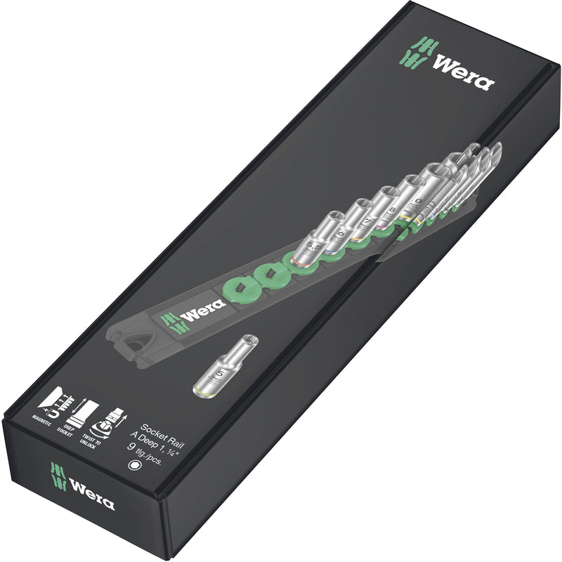 Wera - Steckschlüsselset Nuss-Magnetleiste 05005410001 A Deep 1