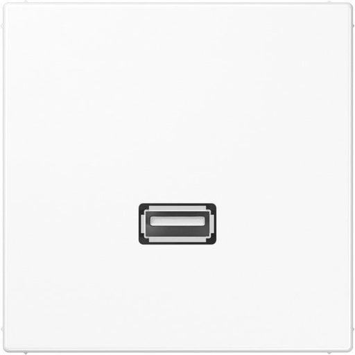 Jung - Multifunktions-Anschlussdose Multimedia-Anschluss aws MA LS 1122 WW USB m.Tragring