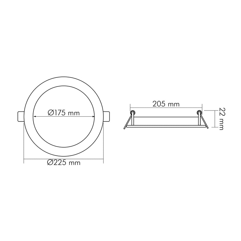 Nobile - Decken-/Wandleuchte LED-Panel Flat IP44 1571935011 840, 350mA, ws
