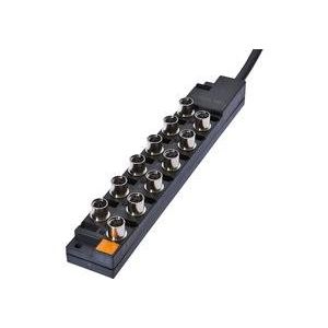 Ipf Electronic - Passiver Sensor-/Aktor-Verteiler (mit Leitung) Verteiler, 26x191x30mm, VK001029 10-30V DC 12x M8