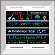 Issendorff - Bussystem-Melde-/Bedientableau Glas-Farbdisplay 2,8Z LCN - GTS4DW rahm.los,ws 4 Tasten − 1 Stück