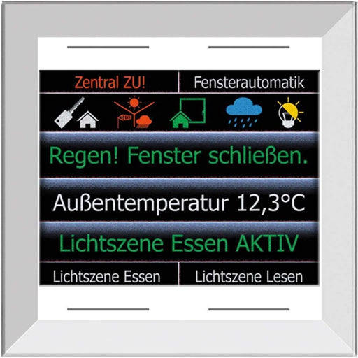 Issendorff - Bussystem-Melde-/Bedientableau Glas-Farbdisplay 2,8Z LCN - GTS4DW rahm.los,ws 4 Tasten − 1 Stück