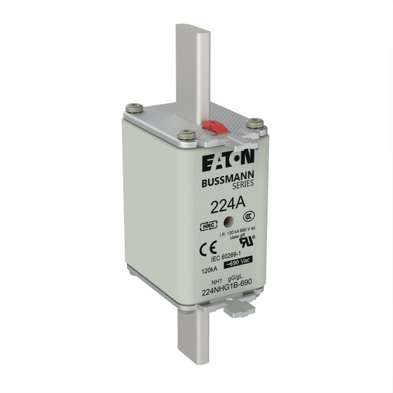Eaton - Messersicherung Sicherungseinsatz Nieders. 224NHG1B-690 224A AC 690V 120kA − 3 Stück