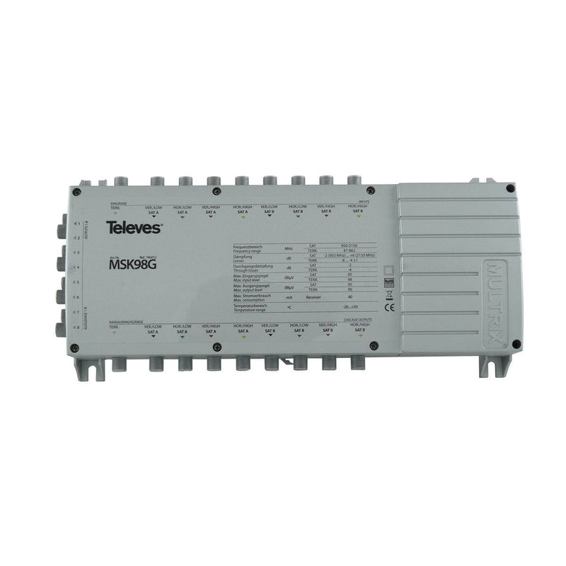 Televes - Multischalter Multischaltererweiterung MSK98G 8 Teilnehmer  − 1 Stück