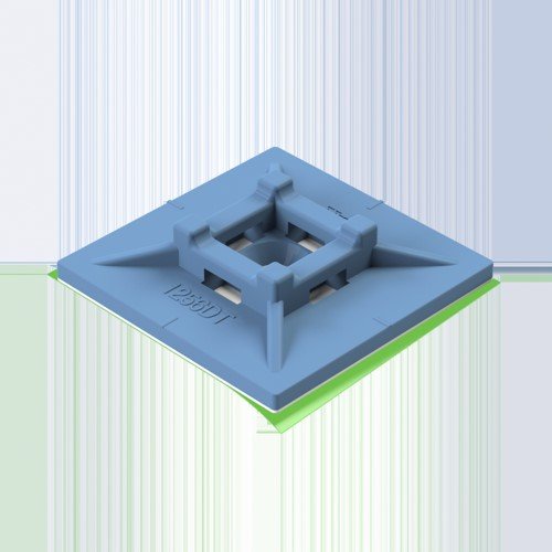 Unex - Befestigungssockel und -element für Kabelbinder Befestigungselemente 1256DT DT U62X blau − 500 Stück