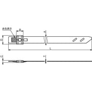 HellermannTyton - Kabelbinder Edelstahlkabelbinder MST500S SS304 ML 100 500x5,9mm − 100 Stück