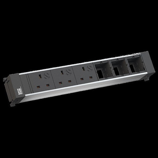 Bachmann - Mehrfachsteckdose Einbausteckdose 916.086 3xUK 90° 3,15A