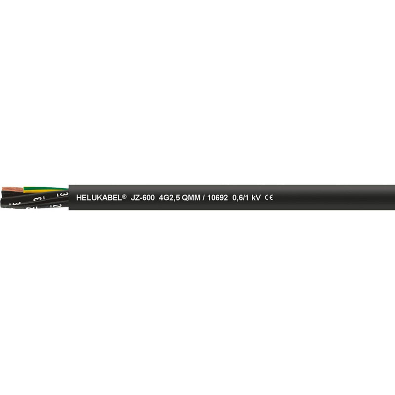 Energiekabel < 1 kV, für ortsveränderlichen Einsatz HEL JZ-600 4G 35 sw Tr.500 JZ-600 4G35 sw UV-beständ.Steuerltg