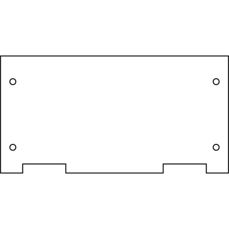 Elsta Mosdorfer - Bodenplatte Zählerkasten PVC-Bodenplatte F6 635 (f. 9466429 Kästen F mit Sockel)
