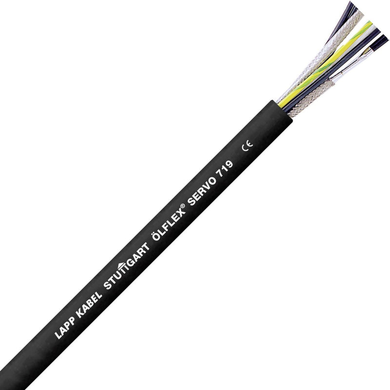 Lapp Kabel&Leitung - Energiekabel < 1 kV, für ortsveränderlichen Einsatz ÖLFLEX SERVO 719 CY 1020054/100 4G2,5+(3x1,0) − 100 Meter