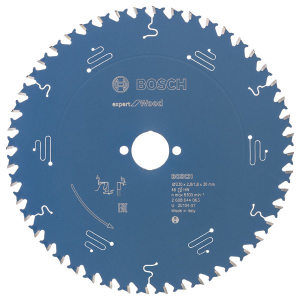 Bosch - Kreissägeblatt Expert for 2608644063 Wood H 230 x 30 Z48