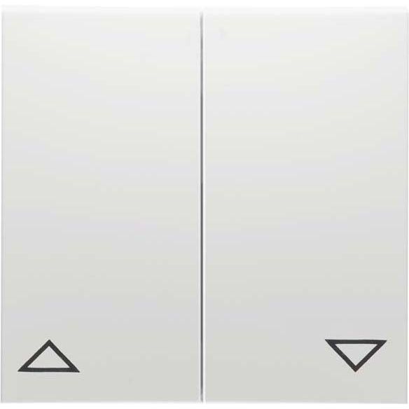 Peha - Abdeckung/Bedienelement für Installationsschalterprogramme Wippe Symbol AUF und AB D 11.544.70 alu