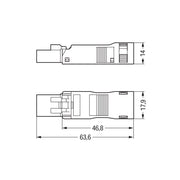 WAGO - Steckverbinder für steckbare Gebäudeinstallation Stecker 890-133 − 50 Stück