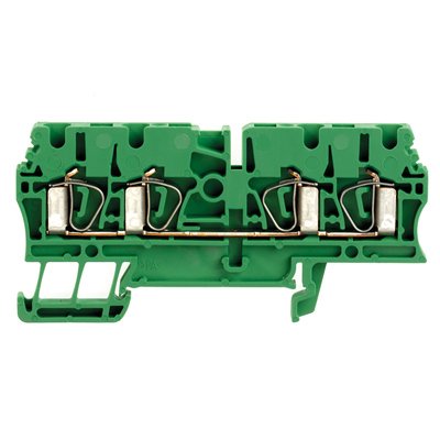 Weidmüller - Durchgangs-Reihenklemme ZDU 2.5/4AN GN 2.5mm² 800V 24A gn − 100 Stück