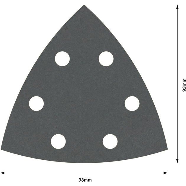 Bosch - Schleifpapier/Schleifvlies PRO F355 Schleifblatt, 93 2608605198 mm, G400, 5-tlg