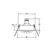 Brumberg Leuchten - Downlight/Strahler/Flutlicht Einbaustrahler GX5,3 0063.78 schwarz