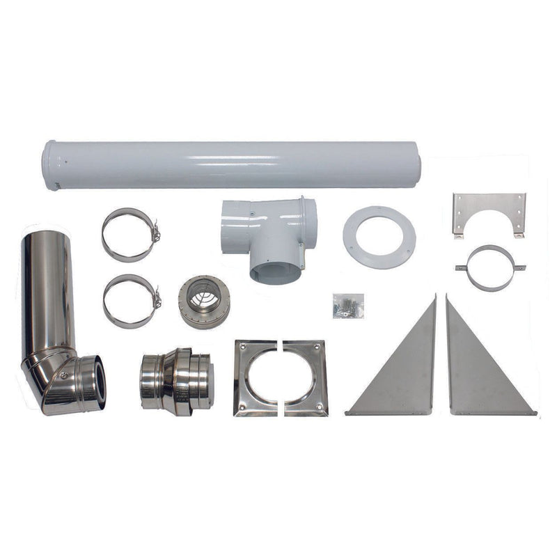 Vaillant - Konzentrische Abgas/Zuluft- Anschluss-Set Basis-Anschluss-Set 0020042907 PP80/125mm,Fassade