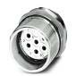 Phoenix Contact - Rundsteckverbinder, feldkonfektionierbar (Industriesteckverbinder) Gerätesteckverbinder CA-06S1N126Z00 Vorderwand