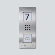 Siedle&Söhne - Türstation für Türkommunikation Audio-Türstation CAU 850-1-0 E Edelstahl gebürstet