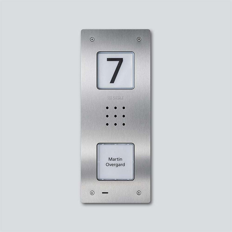 Siedle&Söhne - Türstation für Türkommunikation Audio-Türstation CAU 850-1-0 E Edelstahl gebürstet