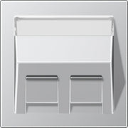 Jung - Einsatz/Abdeckung für Kommunikationstechnik Abdeckung AL 569-30 BF PL-L f.Montageadapt. 30Gr