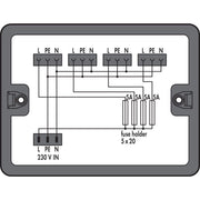 WAGO - Kompaktverteiler für steckbare Gebäudeinstallation Verteilerbox 899-631/315-000 schwarz