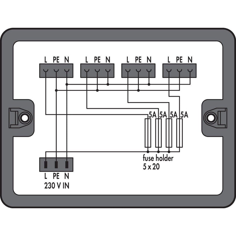 WAGO - Kompaktverteiler für steckbare Gebäudeinstallation Verteilerbox 899-631/315-000 schwarz