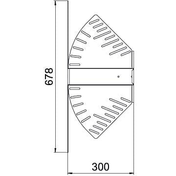 OBO Bettermann - Bogen für Kabelrinne Bogen, winkelverstellbar RB W 630 A4 60x300 rostfrei