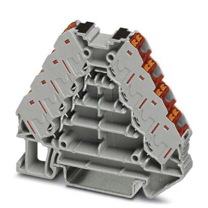 Phoenix Contact - Durchgangs-Reihenklemme Potenzialverteiler PTRV 4-PV /RD − 10 Stück