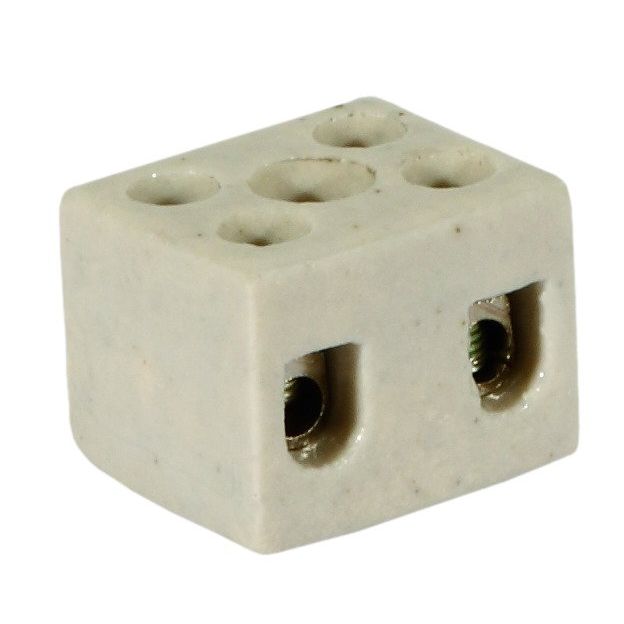 Pollmann - Ein- und mehrpolige Klemmenleiste POLLMANN KLEMME KERAMISCHE AK2/6A 4QMM, 2P, 6A, 400V