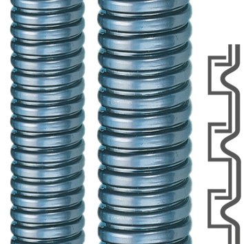 Flexa - Metall-Schutzschlauch Metallschutzschlauch SPR-PU-AS, AD56 AD 56, 49 x 56 mm − 25 Meter