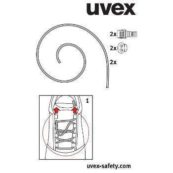 Uvex - Zubehör/Ersatzteile für persönliche Schutzausrüstung Elastiksenkel-Set 9591000 uvex 1 95910 00