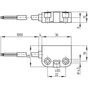 Schmersal - Positionsschalter mit getrenntem Betätiger Sicherheits-Sensor BNS 260 STG-AS-L AS-i SaW