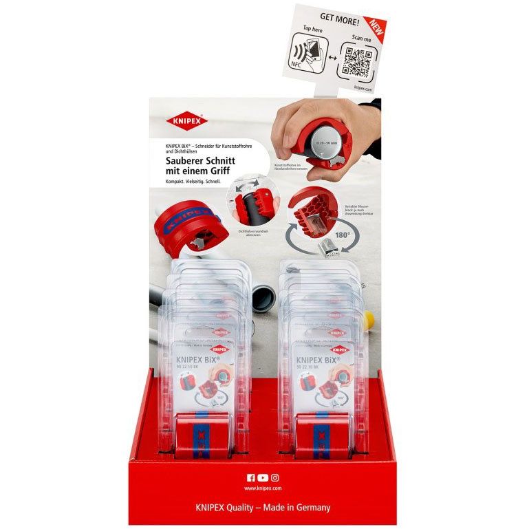 Knipex - Verkaufsständer Thekendisplay 00 18 01 V43 8x 90 22 10 BK
