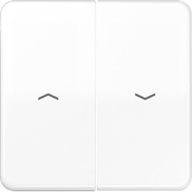 Jung - Abdeckung/Bedienelement für Installationsschalterprogramme Wippe Symbole aws CD 595 P WW für Taster