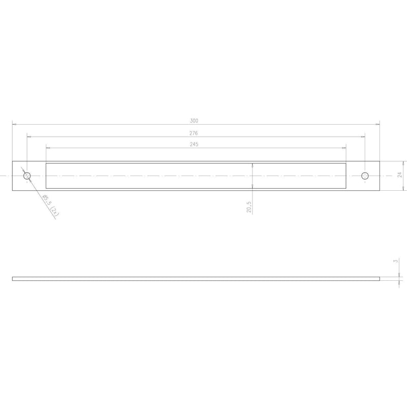 Assa Abloy effeff - Elektrischer Türöffner Distanzblech Z09-DBRR3----00 300x24x3mm