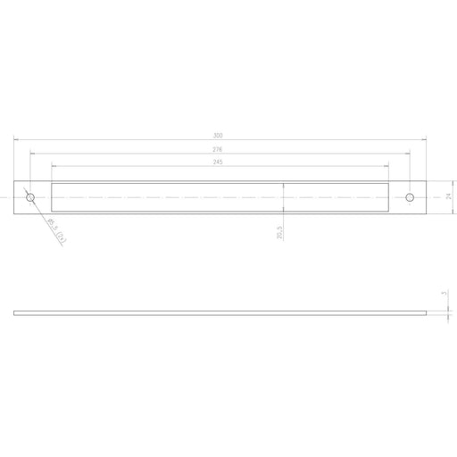 Assa Abloy effeff - Elektrischer Türöffner Distanzblech Z09-DBRR3----00 300x24x3mm