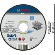 Bosch - Trenn-/Schleifscheibe PRO Stainless Steel and 2608603172 Metal Trennscheibe