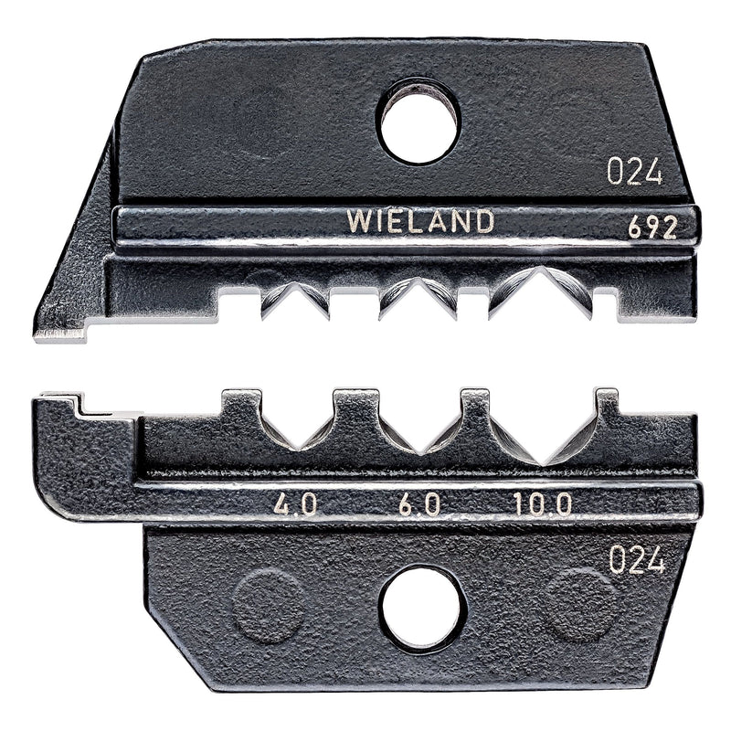 Knipex - Einsatz für Presswerkzeug Kabelschuhe/Verbinder, Aderendhülsen, Schirmanschluss Crimpeinsatz 97 49 69 2 für Solar-Steckverb
