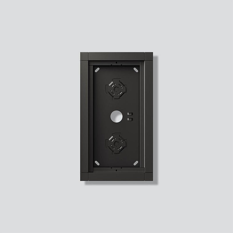 Siedle&Söhne - Montageelement für Türstation Gehäuse-Aufputz GA 612-2/1-01 DG Dunkelgrau-Glimmer