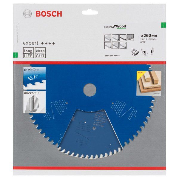 Bosch - Kreissägeblatt Expert for 2608644091 Wood T 260 x 30 - 80