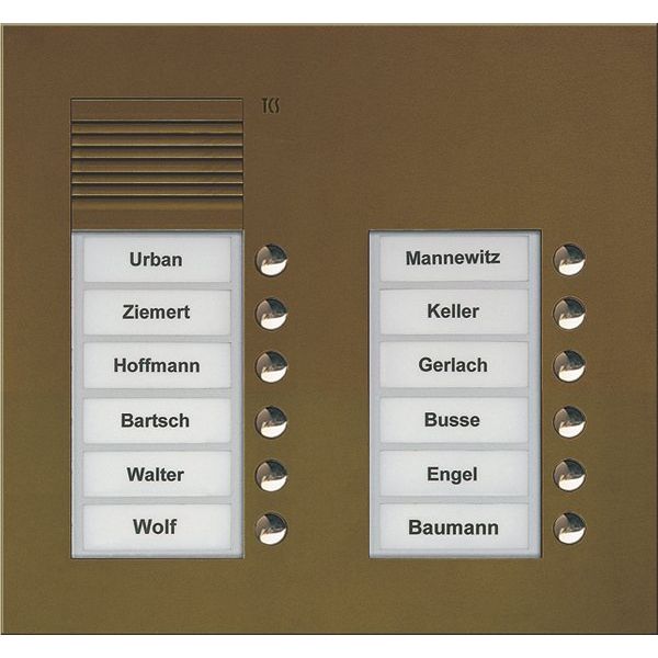 TCS Tür Control - Türstation für Türkommunikation Audio Außenstation PUK 12 PUK12/2-EB Tasten 2-spaltig UP