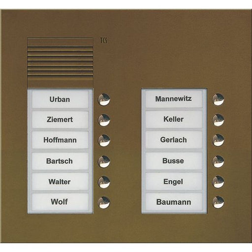TCS Tür Control - Türstation für Türkommunikation Audio Außenstation PUK 12 PUK12/2-EB Tasten 2-spaltig UP